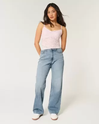 Kurviga High-Rise Medium Wash Baggy Jeans
