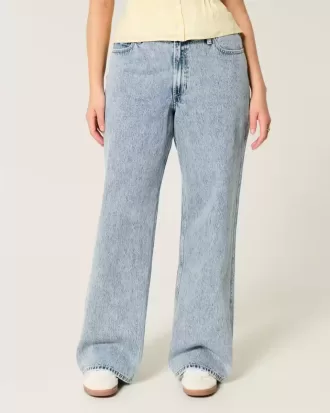 Kurviga High-Rise Medium Wash Baggy Jeans