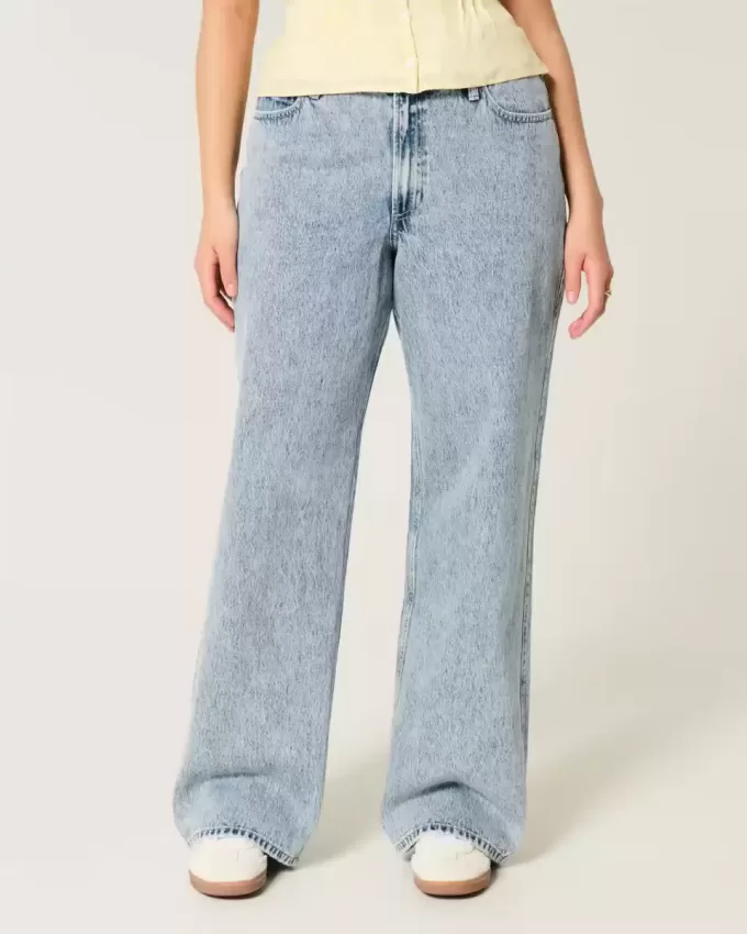 Kurviga High-Rise Medium Wash Baggy Jeans Kurviga High-Rise Medium Wash Baggy Jeans