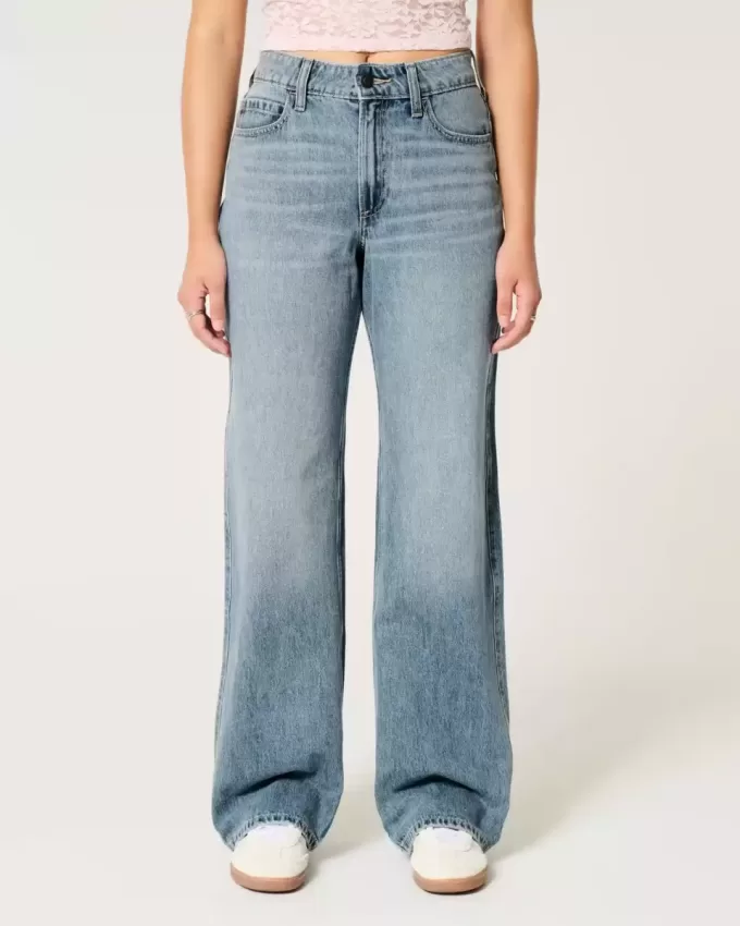 Kurviga High-Rise Medium Wash Baggy Jeans Kurviga High-Rise Medium Wash Baggy Jeans