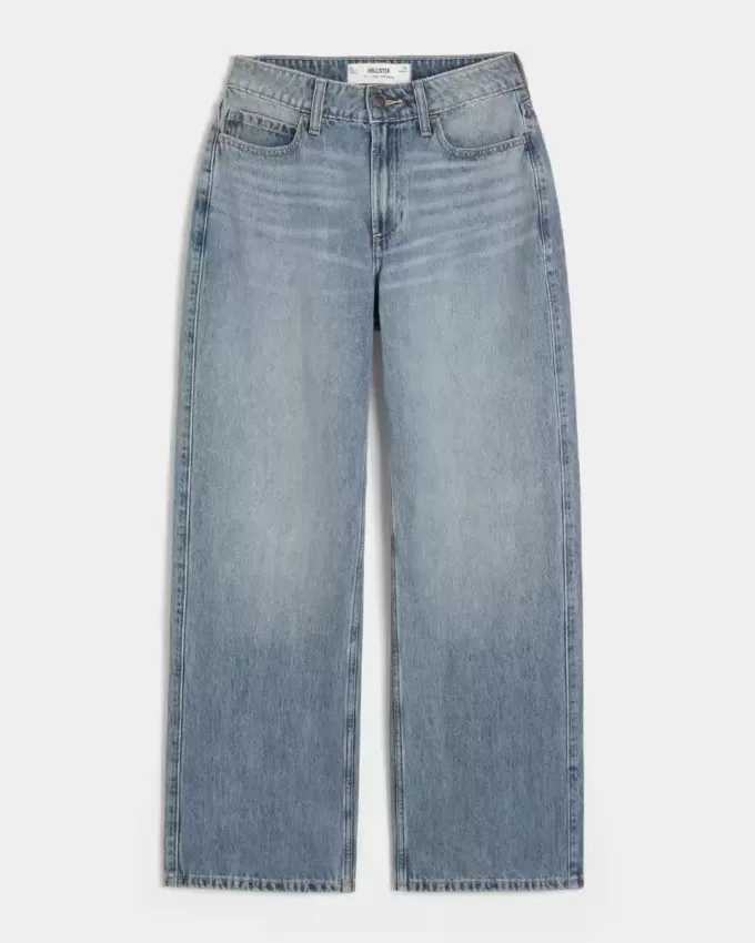 Kurviga High-Rise Medium Wash Baggy Jeans Kurviga High-Rise Medium Wash Baggy Jeans