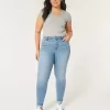 Kurviga High-Rise Medium Wash Super Skinny Jeans
