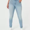 Kurviga High-Rise Medium Wash Super Skinny Jeans