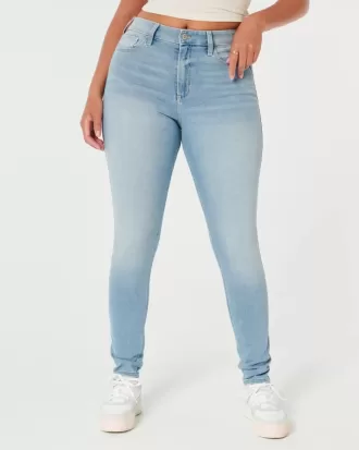 Kurviga High-Rise Medium Wash Super Skinny Jeans