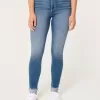 Kurviga High-Rise Medium Wash Super Skinny Jeans