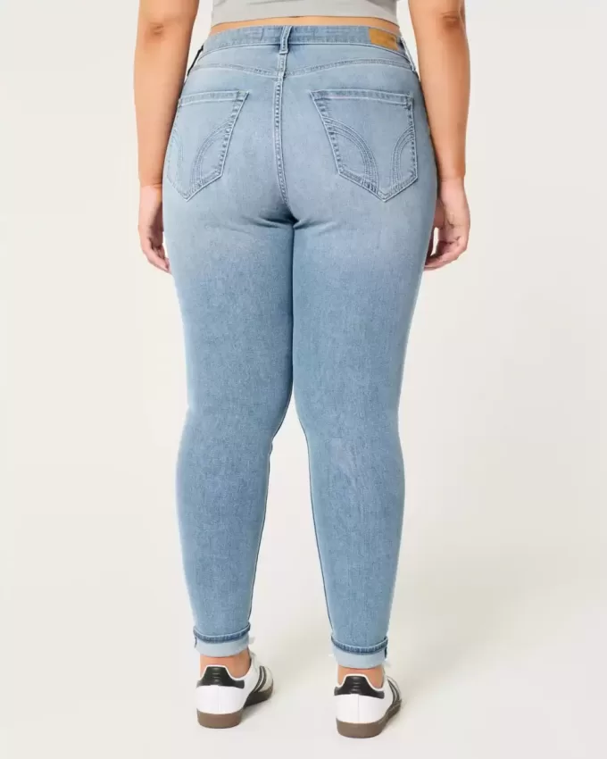 Kurviga High-Rise Medium Wash Super Skinny Jeans