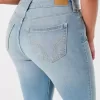 Kurviga High-Rise Medium Wash Super Skinny Jeans