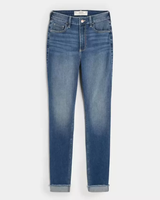 Kurviga High-Rise Medium Wash Super Skinny Jeans