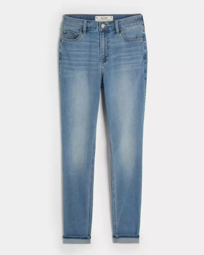 Kurviga High-Rise Medium Wash Super Skinny Jeans