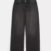Kurviga High-Rise Washed Black Baggy Jeans Kurviga High-Rise Washed Black Baggy Jeans