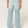 Kurviga låg-Rise Light Wash Baggy Jeans Kurviga låg-Rise Light Wash Baggy Jeans