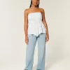 Kurviga låg-Rise Medium Wash Baggy Jeans Kurviga låg-Rise Medium Wash Baggy Jeans