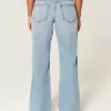 Kurviga låg-Rise Medium Wash Baggy Jeans Kurviga låg-Rise Medium Wash Baggy Jeans