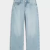 Kurviga låga distressed baggy jeans Kurviga låga distressed baggy jeans