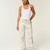 Kurviga låga Y2K Camo Baggy Jeans Kurviga låga Y2K Camo Baggy Jeans