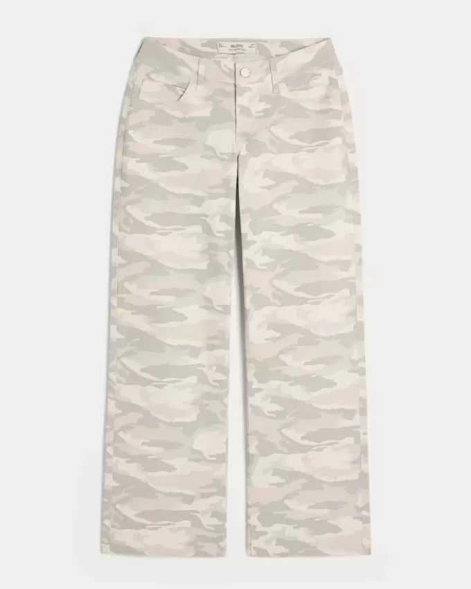 Kurviga låga Y2K Camo Baggy Jeans Kurviga låga Y2K Camo Baggy Jeans