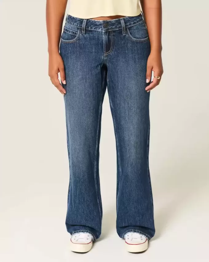 Kurviga Low-Rise Dark Wash Baggy Jeans Kurviga Low-Rise Dark Wash Baggy Jeans