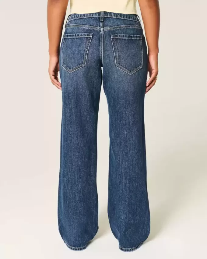 Kurviga Low-Rise Dark Wash Baggy Jeans Kurviga Low-Rise Dark Wash Baggy Jeans