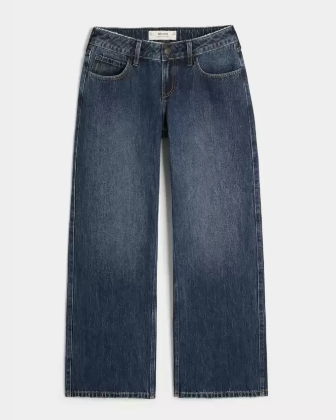 Kurviga Low-Rise Dark Wash Baggy Jeans Kurviga Low-Rise Dark Wash Baggy Jeans