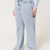 Kurviga mid-Rise Medium Wash Baggy Jeans Kurviga mid-Rise Medium Wash Baggy Jeans