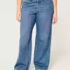 Kurviga mid-Rise Medium Wash Baggy Jeans Kurviga mid-Rise Medium Wash Baggy Jeans