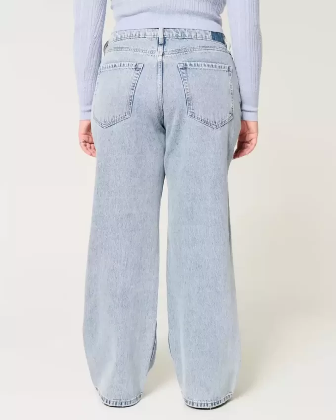 Kurviga mid-Rise Medium Wash Baggy Jeans Kurviga mid-Rise Medium Wash Baggy Jeans