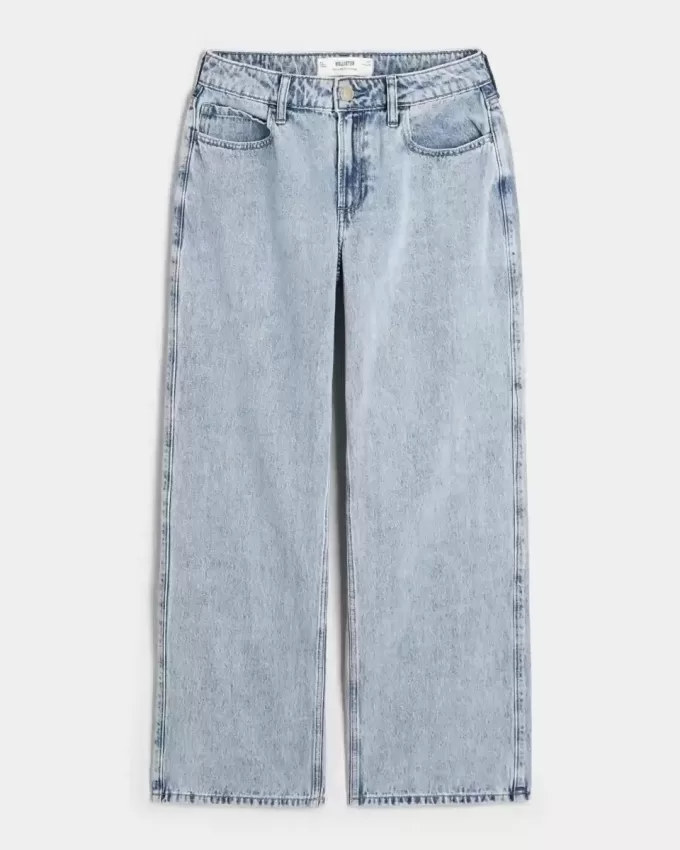 Kurviga mid-Rise Medium Wash Baggy Jeans Kurviga mid-Rise Medium Wash Baggy Jeans