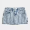Kurvigt Low-Rise Denim Mini Skort Kurvigt Low-Rise Denim Mini Skort