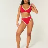Kurvlig High Apex Ribbed Bygel Bikinitopp
