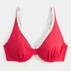 Kurvlig High Apex Ribbed Bygel Bikinitopp