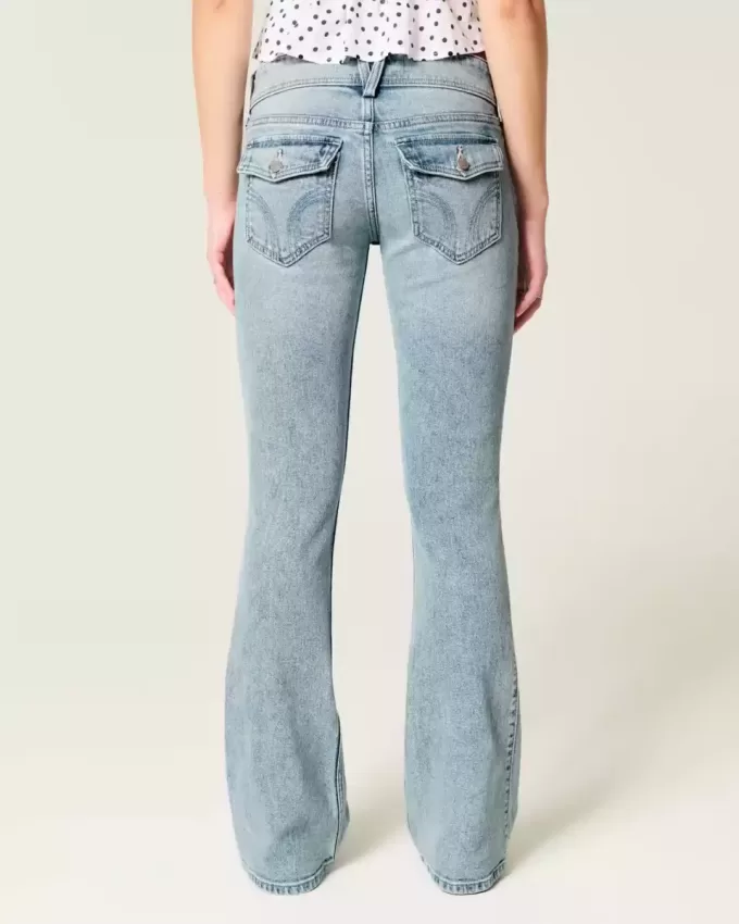 Lågfärgade Bootcut-jeans Lågfärgade Bootcut-jeans