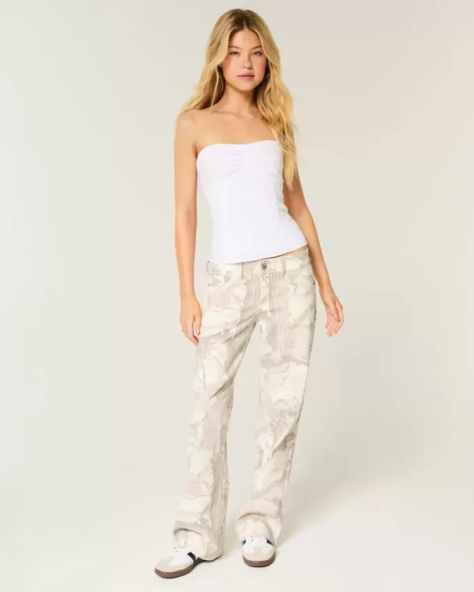 Lågfärgade Camo Baggy Jeans Lågfärgade Camo Baggy Jeans