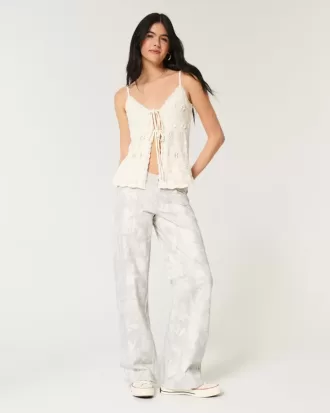 Lågfärgade Camo Baggy Jeans Lågfärgade Camo Baggy Jeans