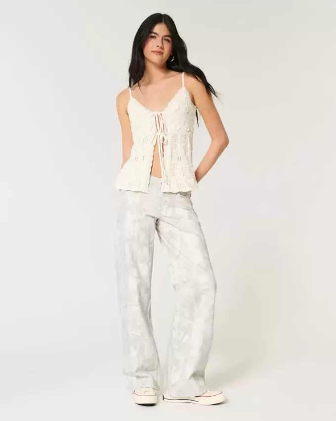 Lågfärgade Camo Baggy Jeans Lågfärgade Camo Baggy Jeans