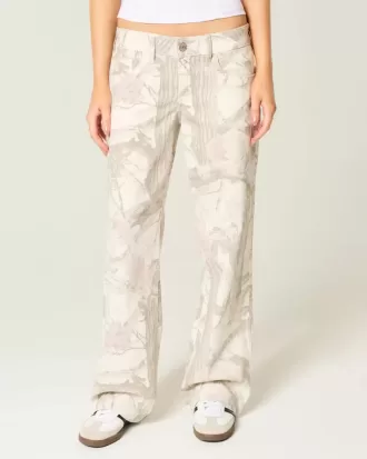 Lågfärgade Camo Baggy Jeans Lågfärgade Camo Baggy Jeans