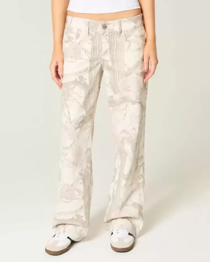 Lågfärgade Camo Baggy Jeans Lågfärgade Camo Baggy Jeans