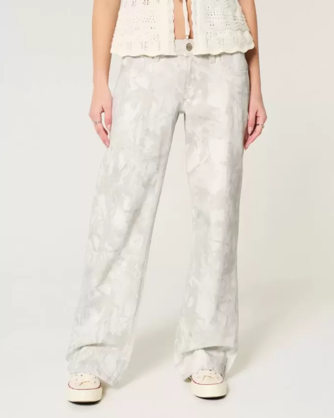Lågfärgade Camo Baggy Jeans Lågfärgade Camo Baggy Jeans