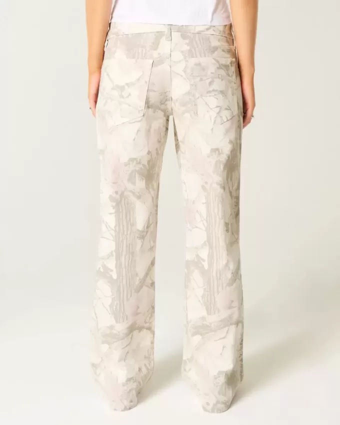 Lågfärgade Camo Baggy Jeans Lågfärgade Camo Baggy Jeans