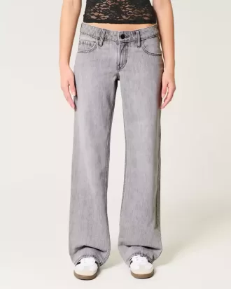 Lågfärgade grå baggy jeans Lågfärgade grå baggy jeans