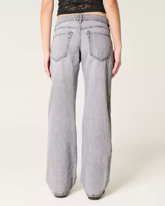 Lågfärgade grå baggy jeans Lågfärgade grå baggy jeans