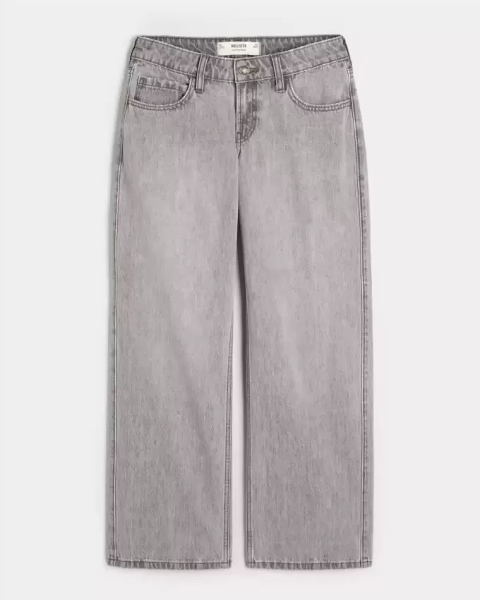Lågfärgade grå baggy jeans Lågfärgade grå baggy jeans
