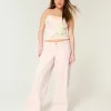 Lågfärgade rosa superbaggy jeans