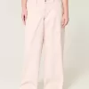 Lågfärgade rosa superbaggy jeans
