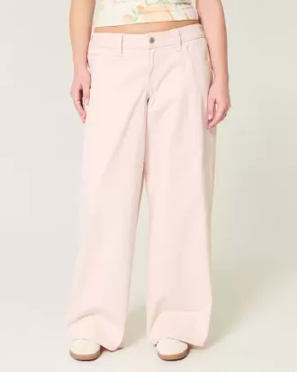Lågfärgade rosa superbaggy jeans
