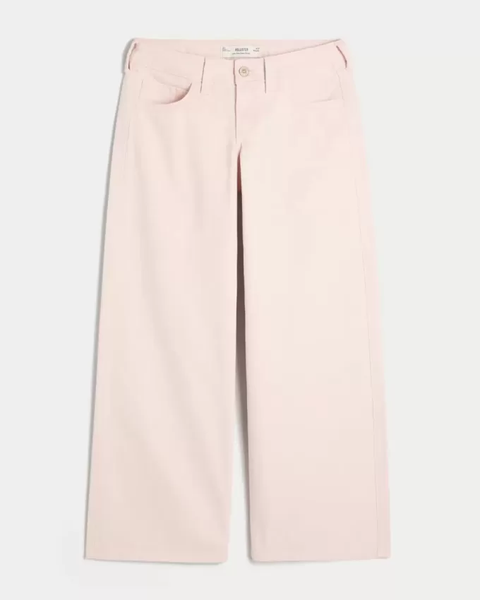 Lågfärgade rosa superbaggy jeans