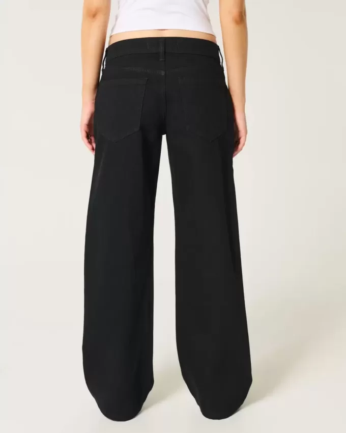 Lågfärgade svarta baggy jeans Lågfärgade svarta baggy jeans