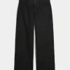 Lågfärgade svarta baggy jeans Lågfärgade svarta baggy jeans