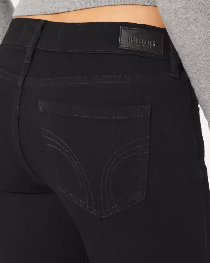 Lågfärgade svarta superskinny jeans