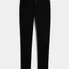 Lågfärgade svarta superskinny jeans