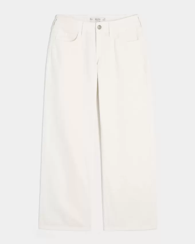 Lågfärgade vita baggy jeans Lågfärgade vita baggy jeans
